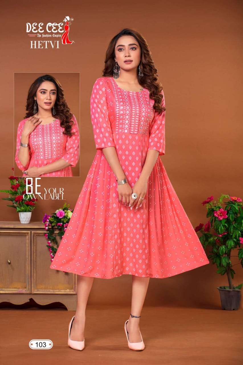 DeeCee HETVI Kurti Wholesale catalog