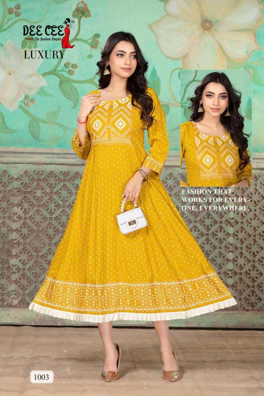 DeeCee LUXURY  Kurti Wholesale catalog