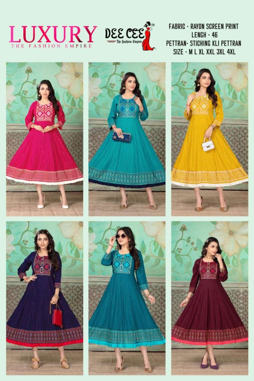 DeeCee LUXURY  Kurti Wholesale catalog
