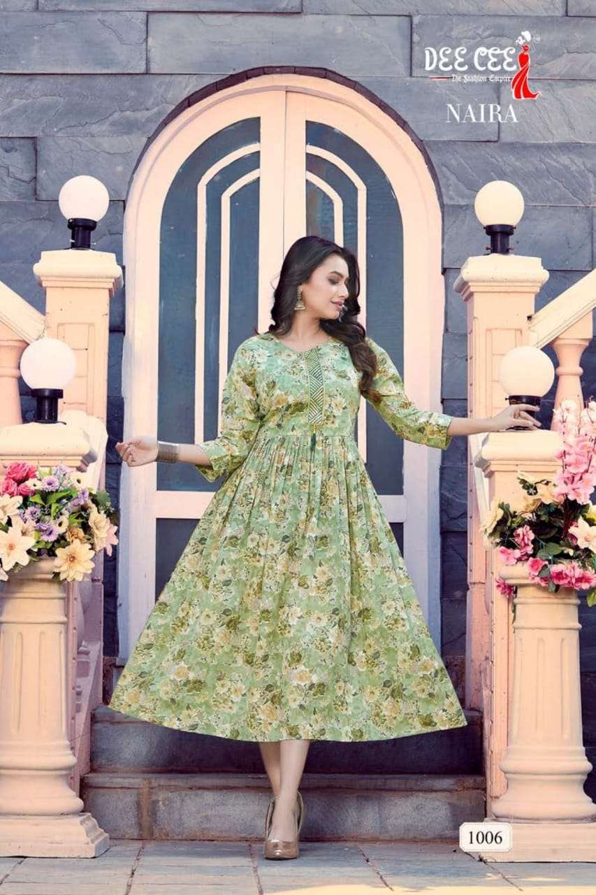 Deecee Naira Heavy Mal Print  Kurti Wholesale catalog