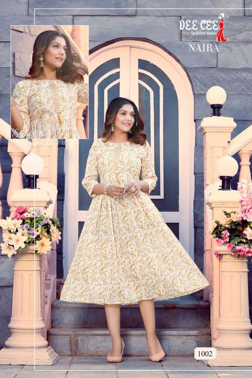 Deecee Naira Heavy Mal Print  Kurti Wholesale catalog