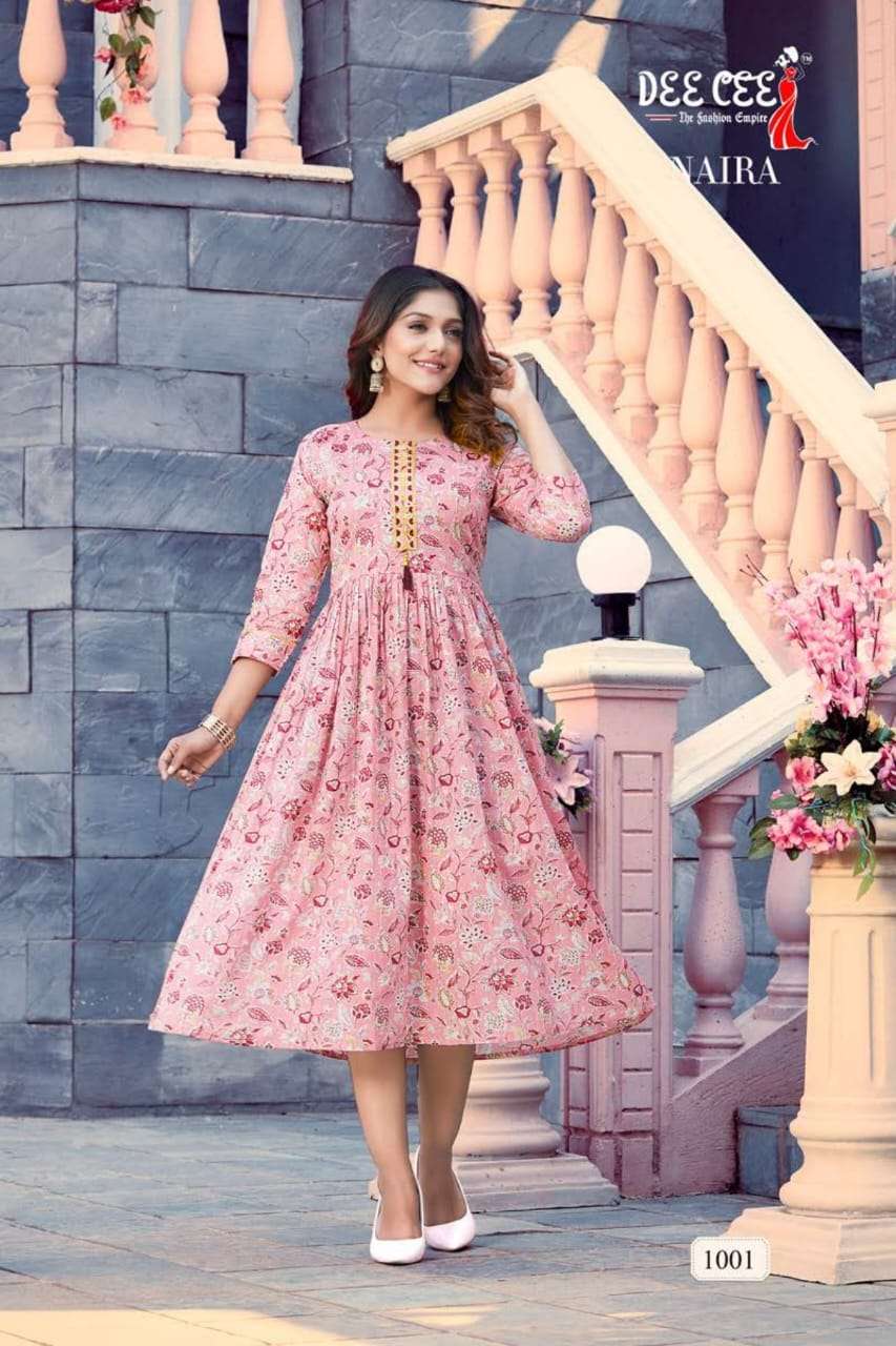Deecee Naira Heavy Mal Print  Kurti Wholesale catalog