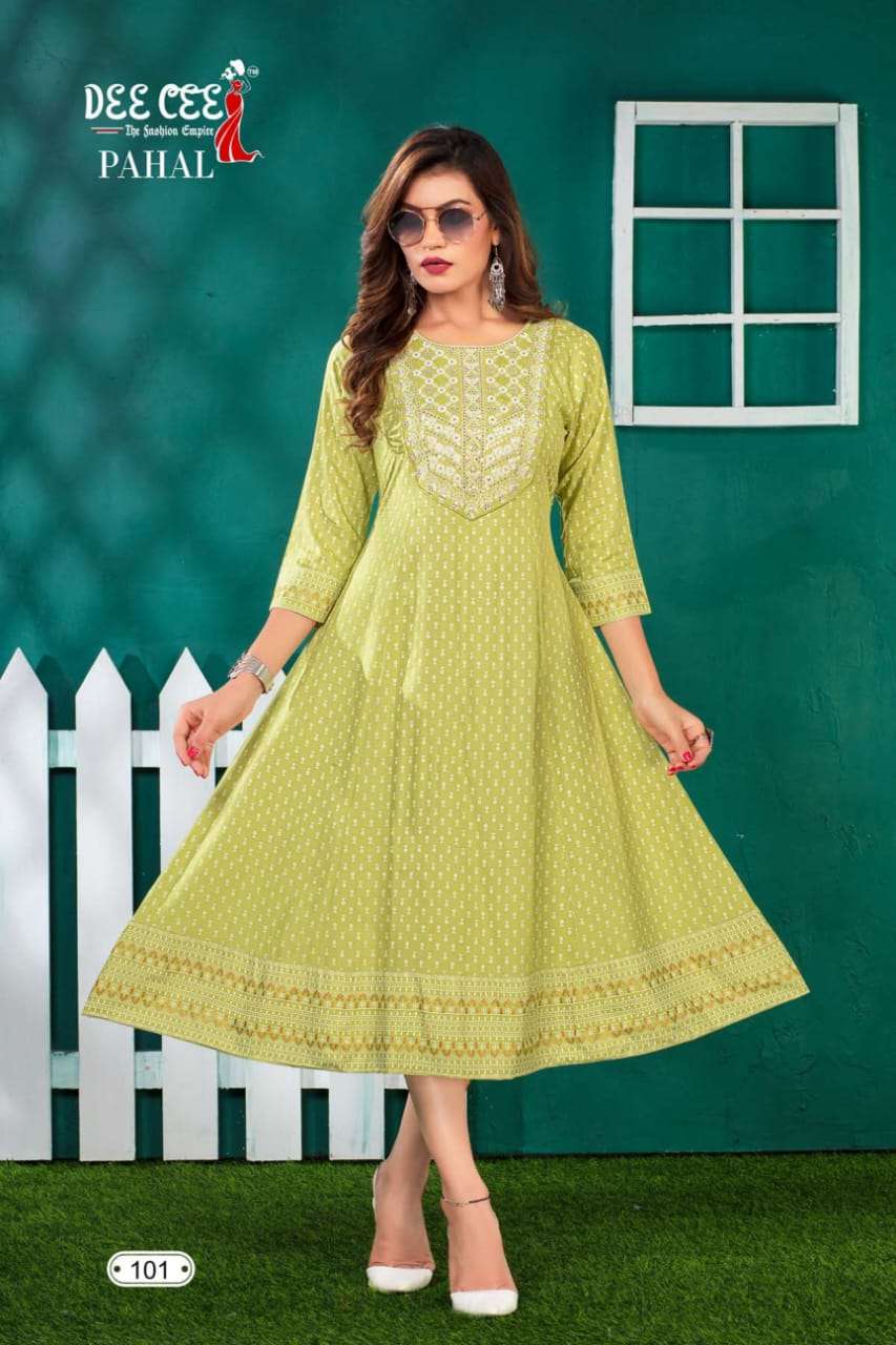 DEECEE PAHAL RIYON  Kurti Wholesale catalog