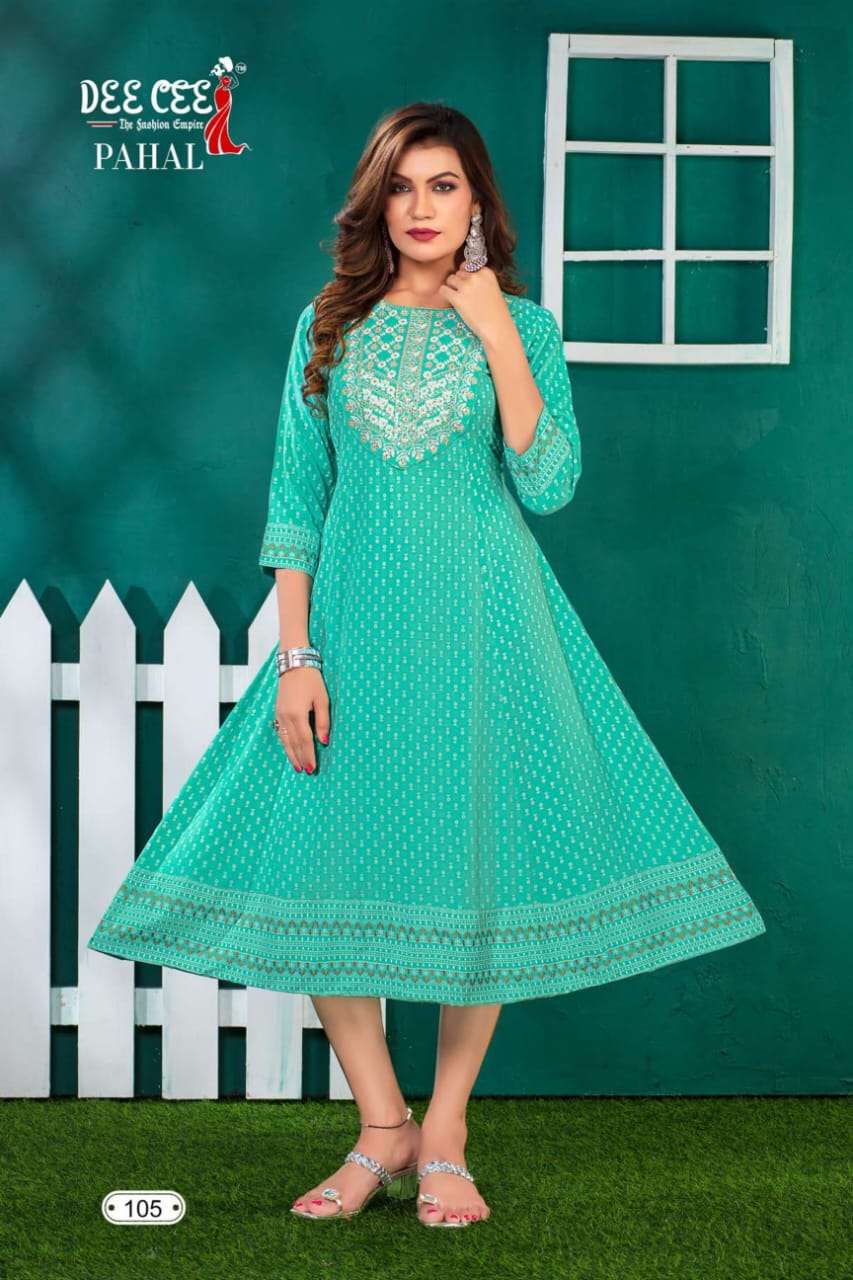 DEECEE PAHAL RIYON  Kurti Wholesale catalog