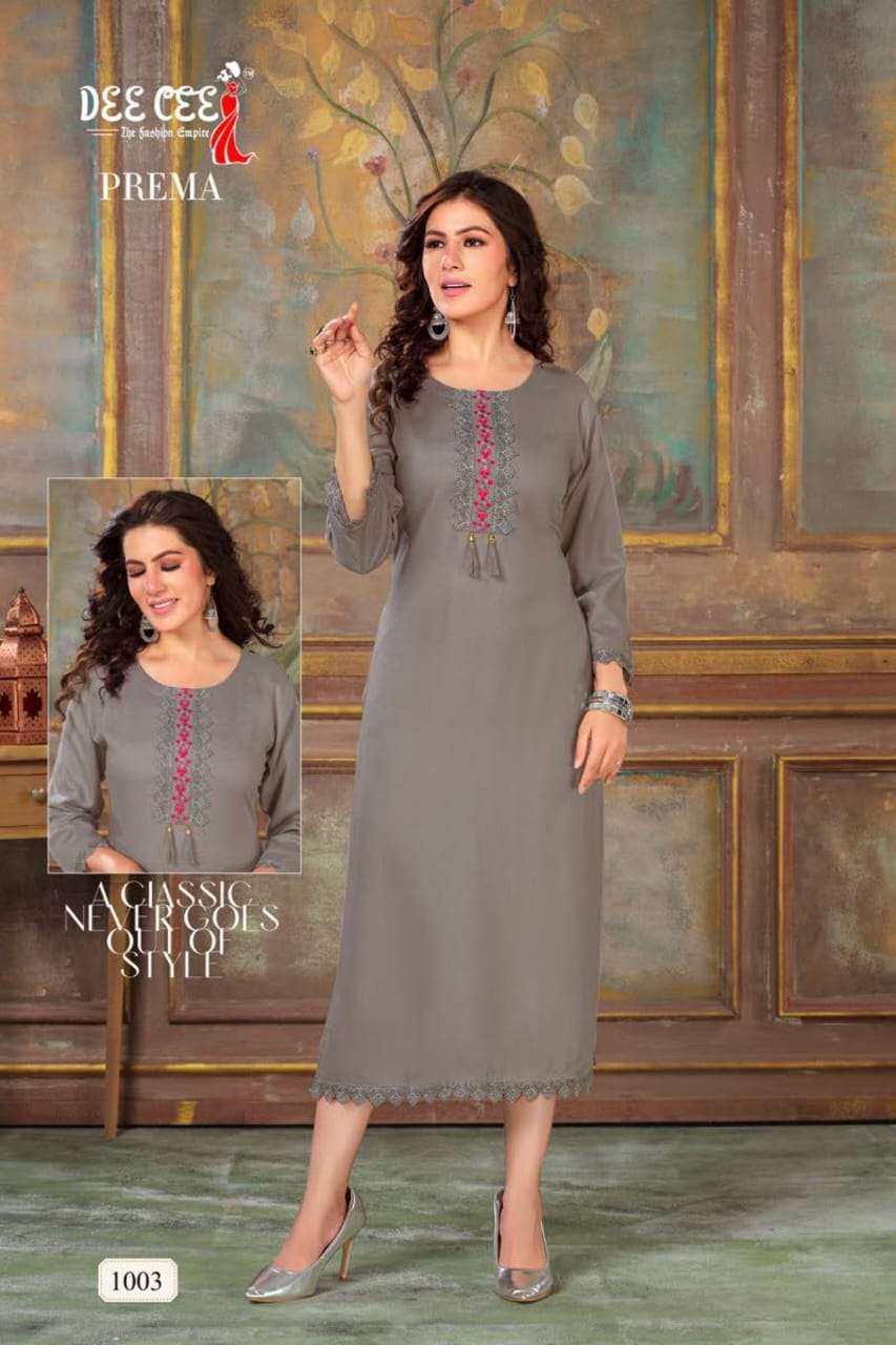DeeCee Prema Kurti Wholesale catalog