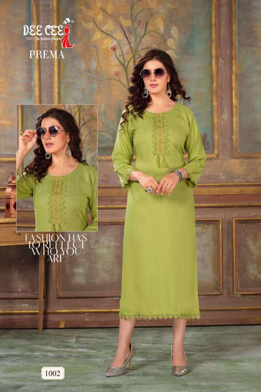 DeeCee Prema Kurti Wholesale catalog