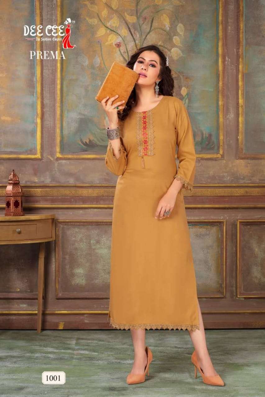 DeeCee Prema Kurti Wholesale catalog