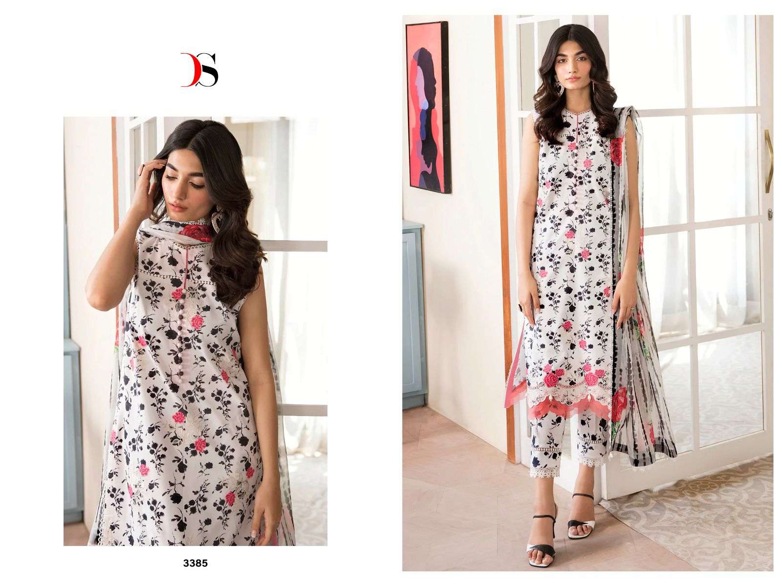 Deepsy Afrozeh Chikankari Lawn Vol 23 Cotton Dupatta Collection Wholesale catalog