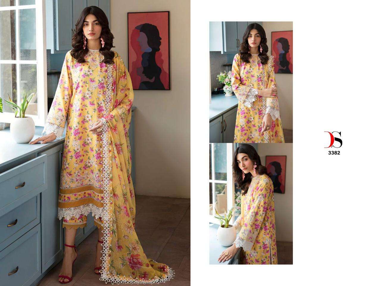 Deepsy Afrozeh Chikankari Lawn Vol 23 Cotton Dupatta Collection Wholesale catalog