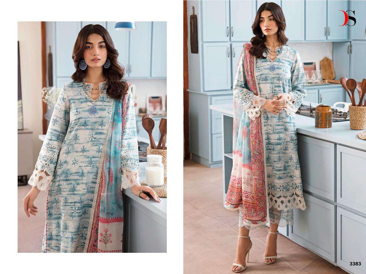 Deepsy Afrozeh Chikankari Lawn Vol 23 Cotton Dupatta Collection Wholesale catalog