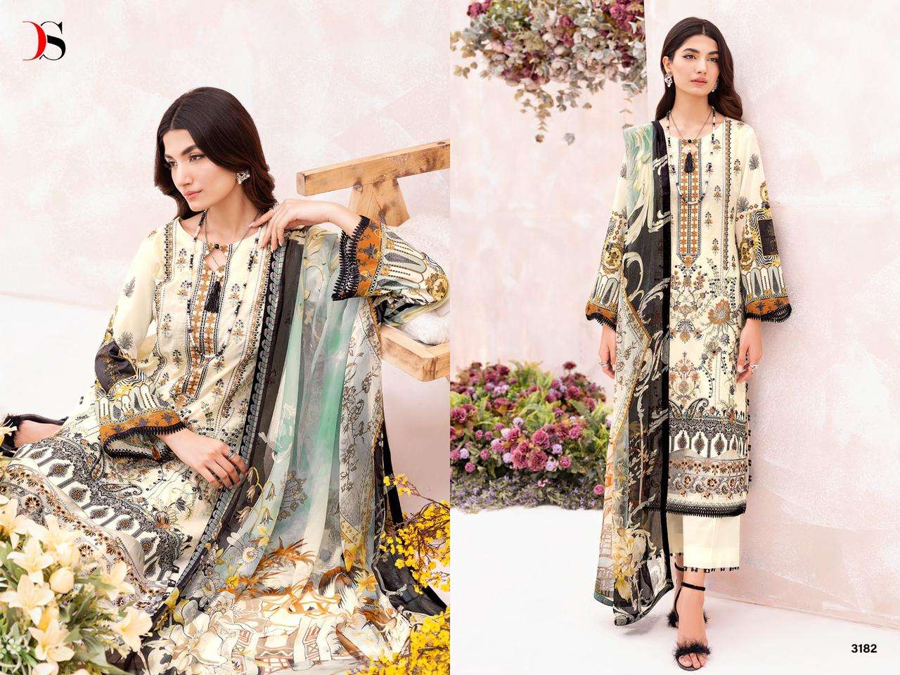 Deepsy Cheveron 8 Chiffon Dupatta Pakistani Salwar Kameez Wholesale catalog