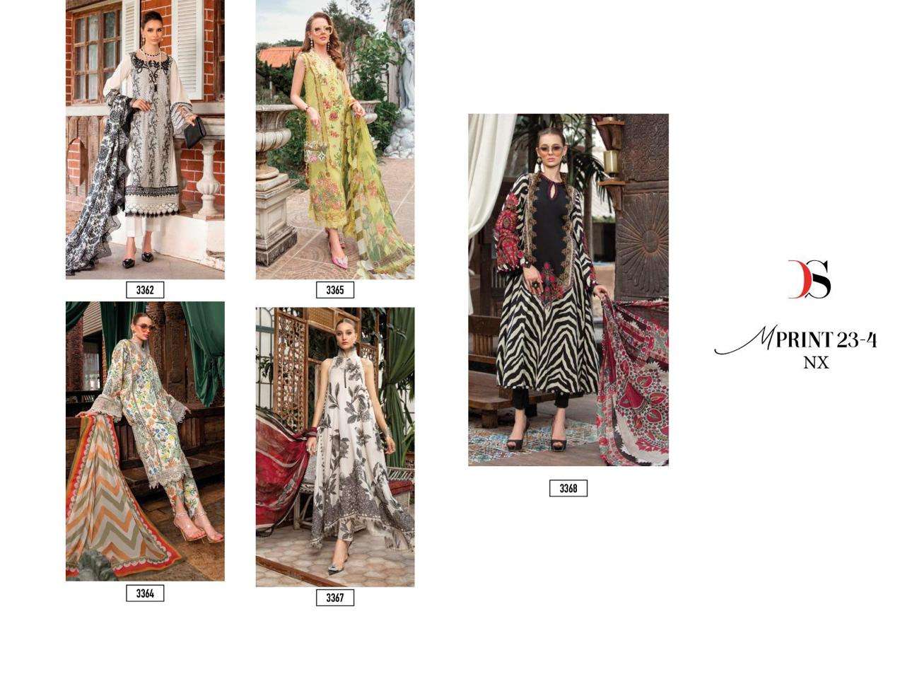 Deepsy M Print 23 Vol 4 Nx Cotton Dupatta Pakisatni Wholesale catalog