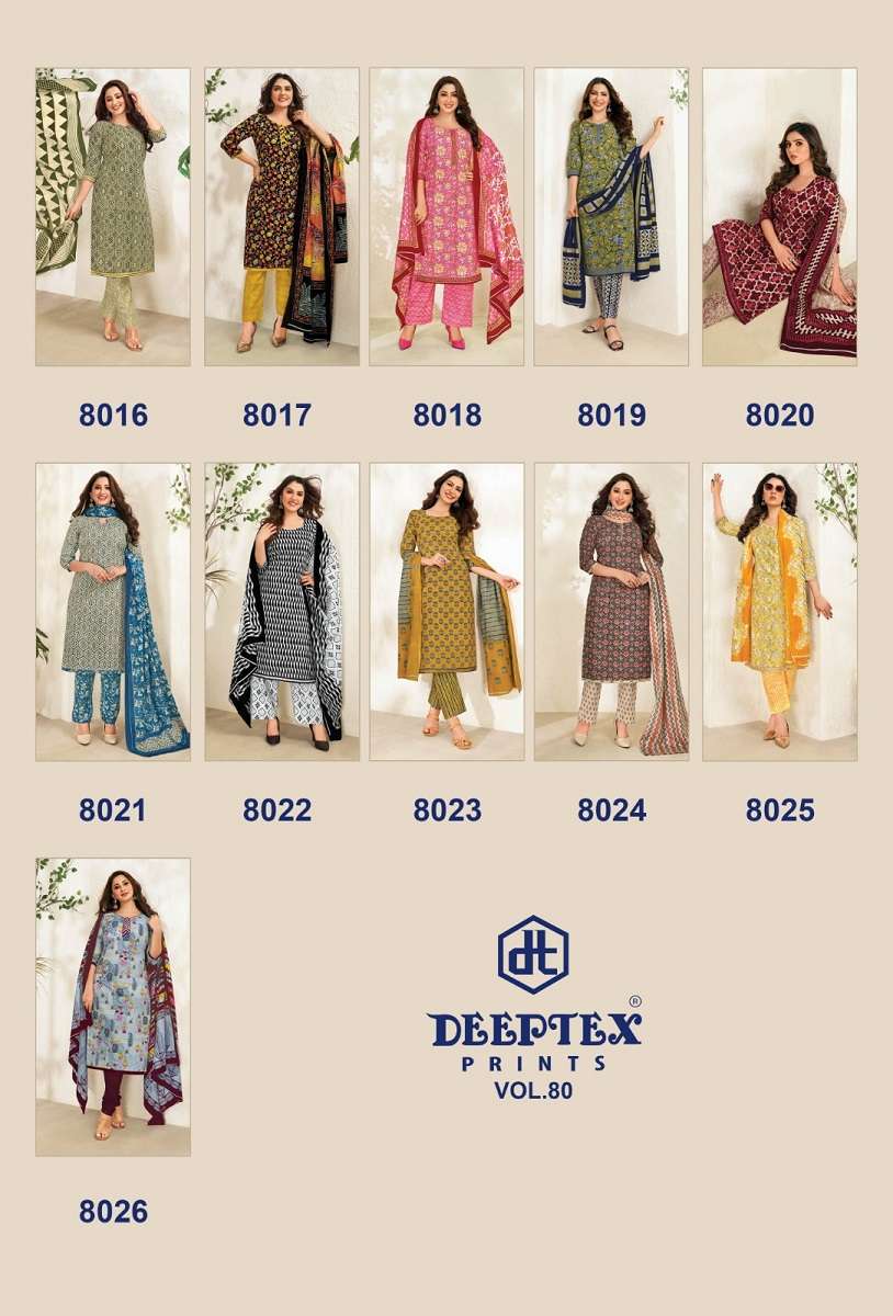 Deeptex Miss India Vol-80 – Dress Material -  Wholesale Catalog