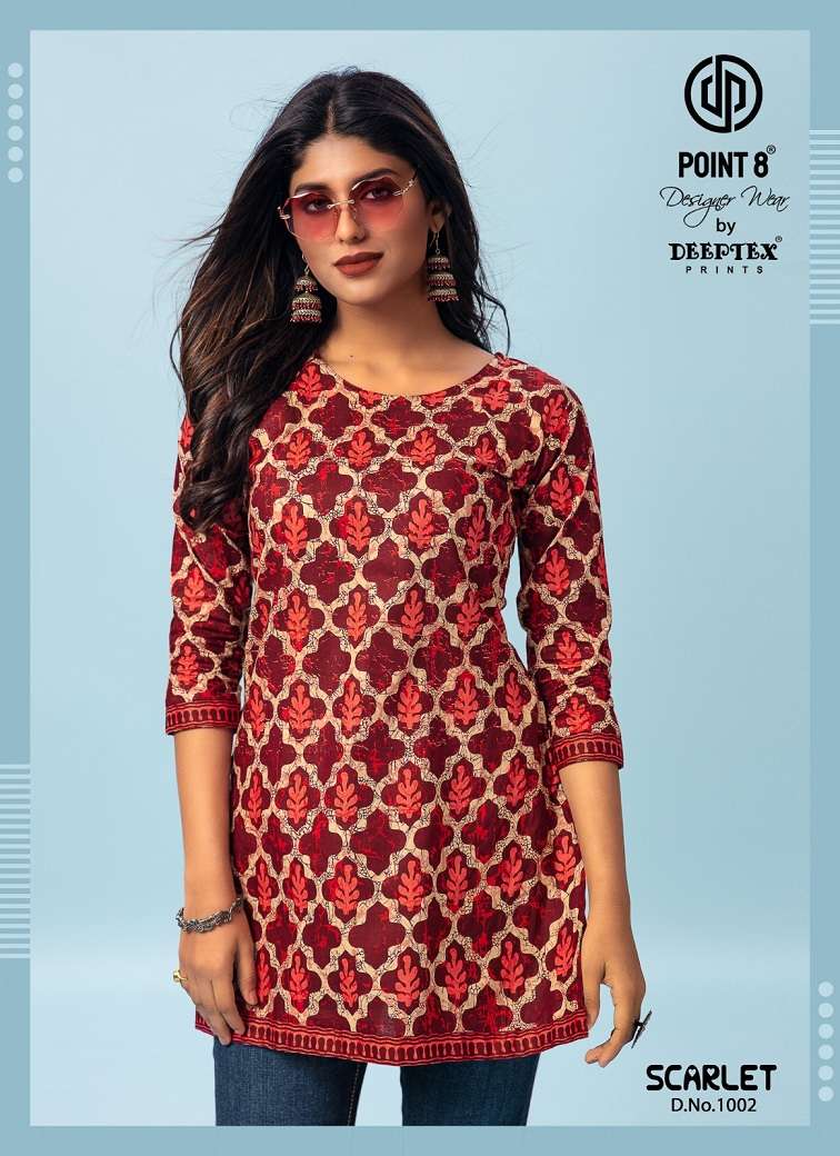 Deeptex Scarlet Vol-1 – Cotton Short Tops - Wholesale Catalog