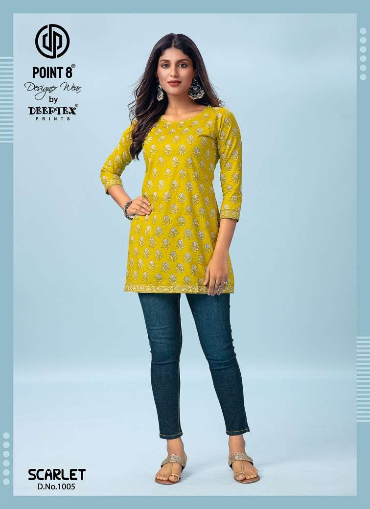 Deeptex Scarlet Vol-1 – Cotton Short Tops - Wholesale Catalog