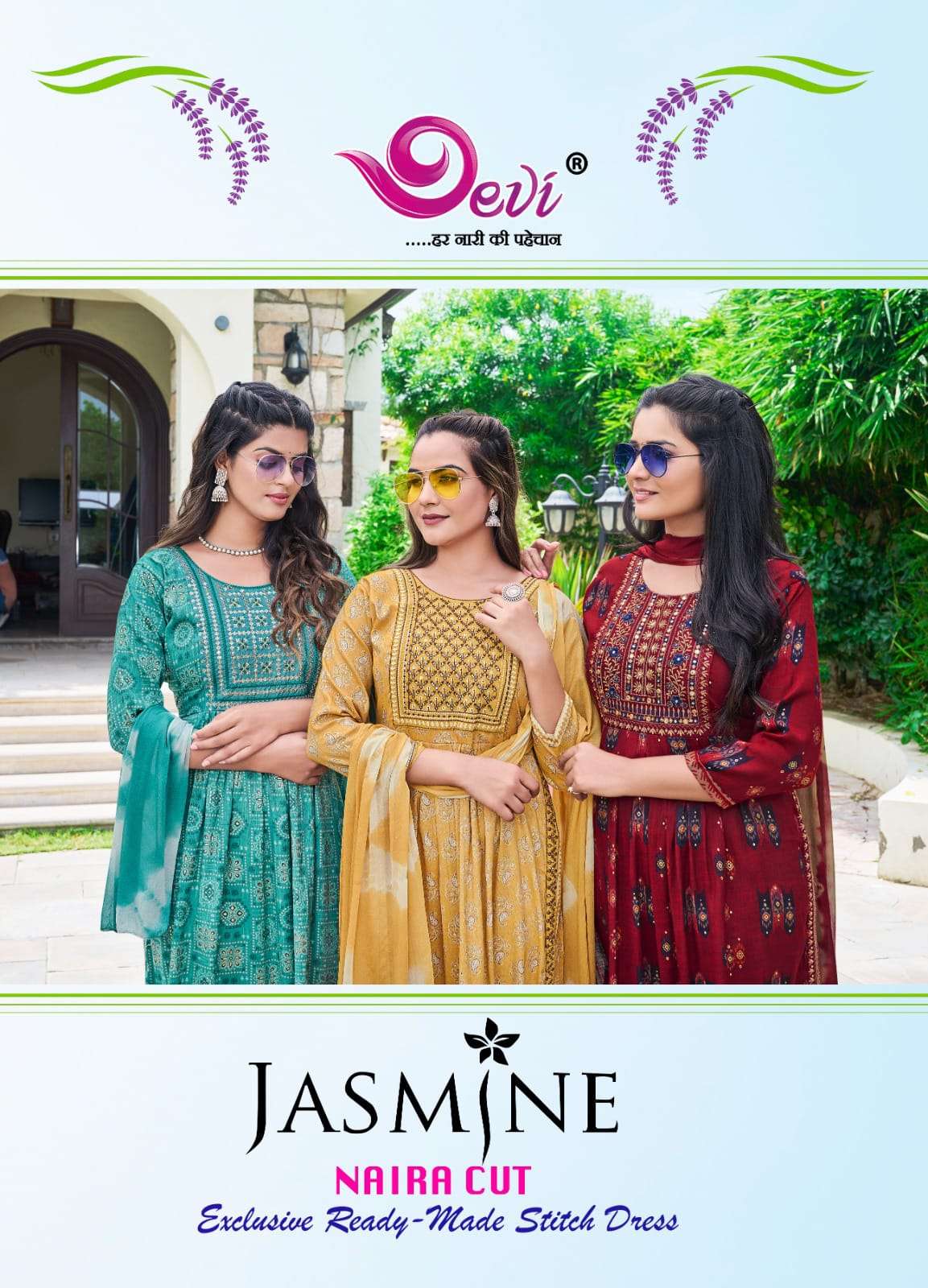 Devi JASMIN NAIRA CUT WITH WORK Kurti Wholesale catalog