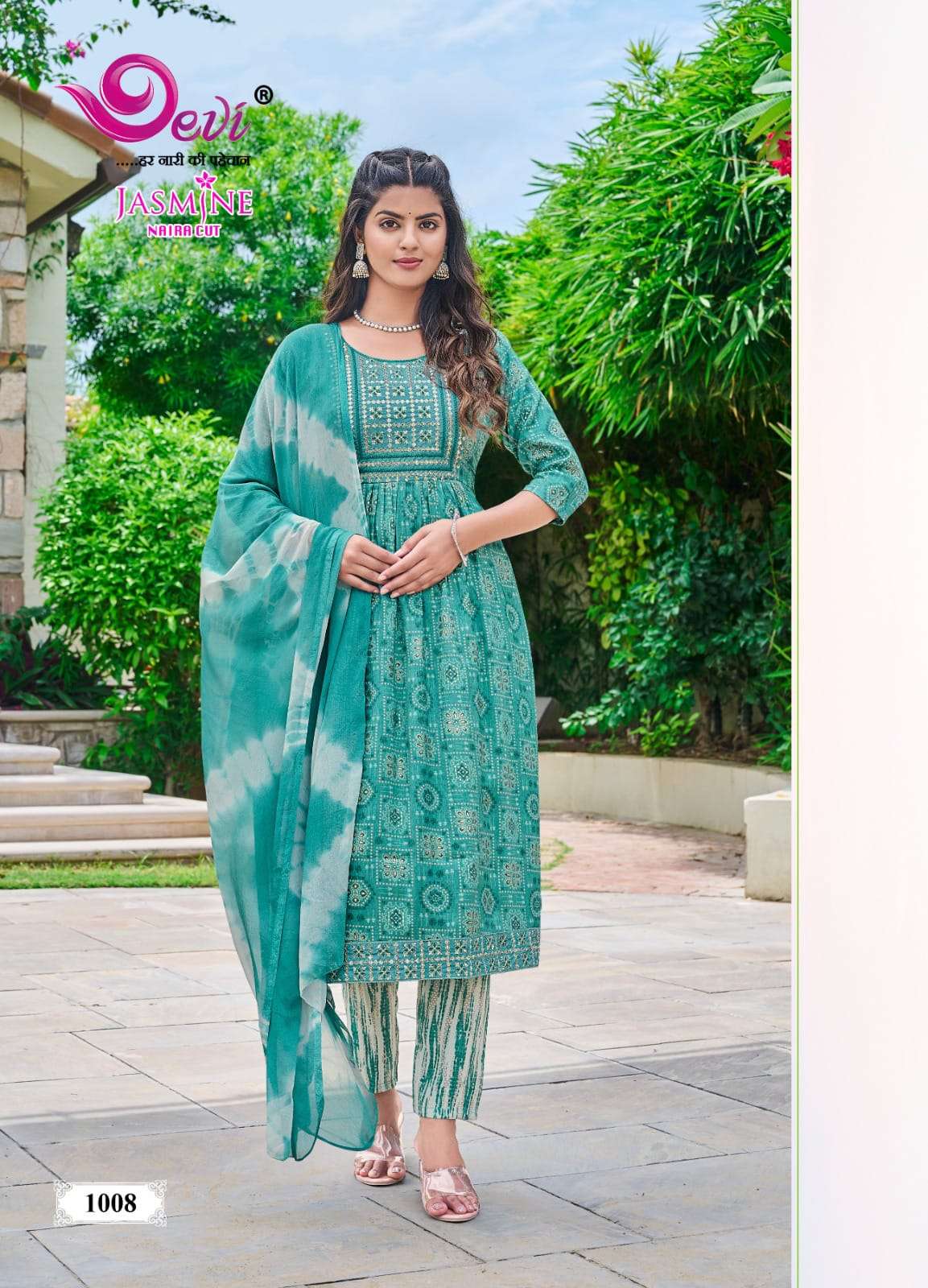 Devi JASMIN NAIRA CUT WITH WORK Kurti Wholesale catalog