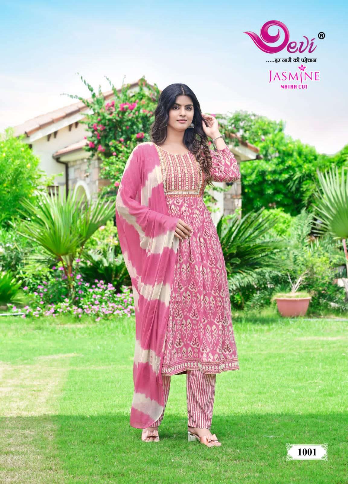 Devi JASMIN NAIRA CUT WITH WORK Kurti Wholesale catalog