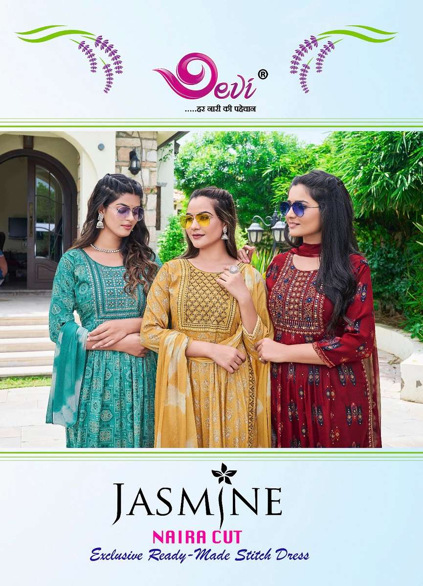 Devi Jasmine Naira Cut – Kurti Pant With Dupatta - Wholesale Catalog