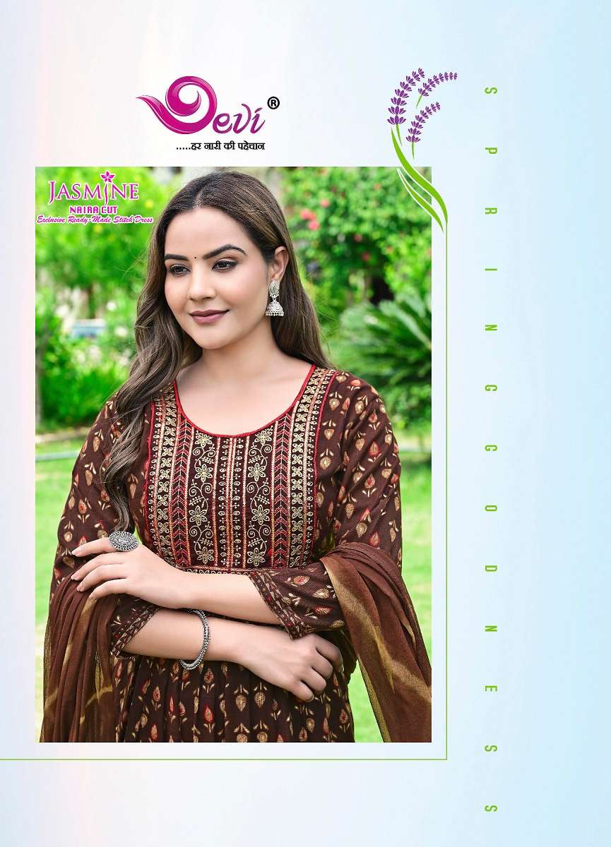 Devi Jasmine Naira Cut – Kurti Pant With Dupatta - Wholesale Catalog