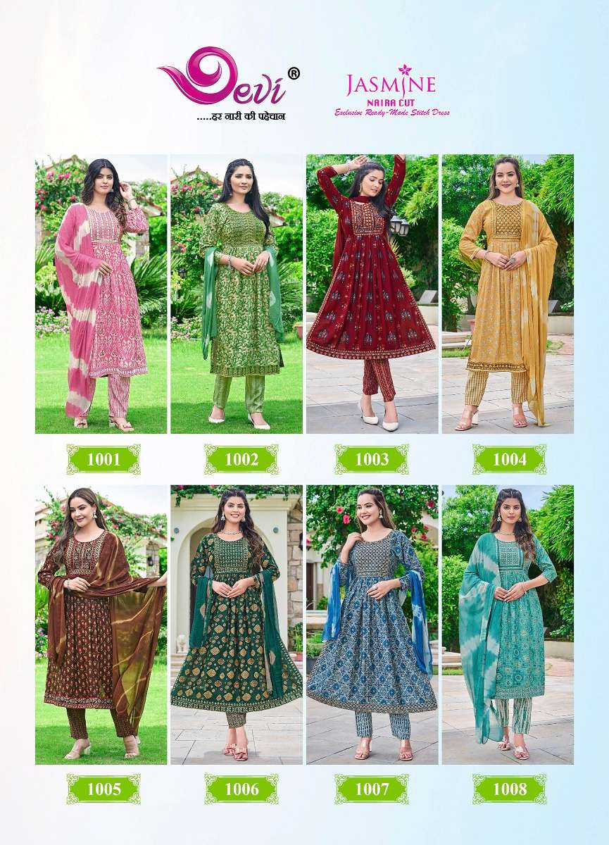 Devi Jasmine Naira Cut – Kurti Pant With Dupatta - Wholesale Catalog