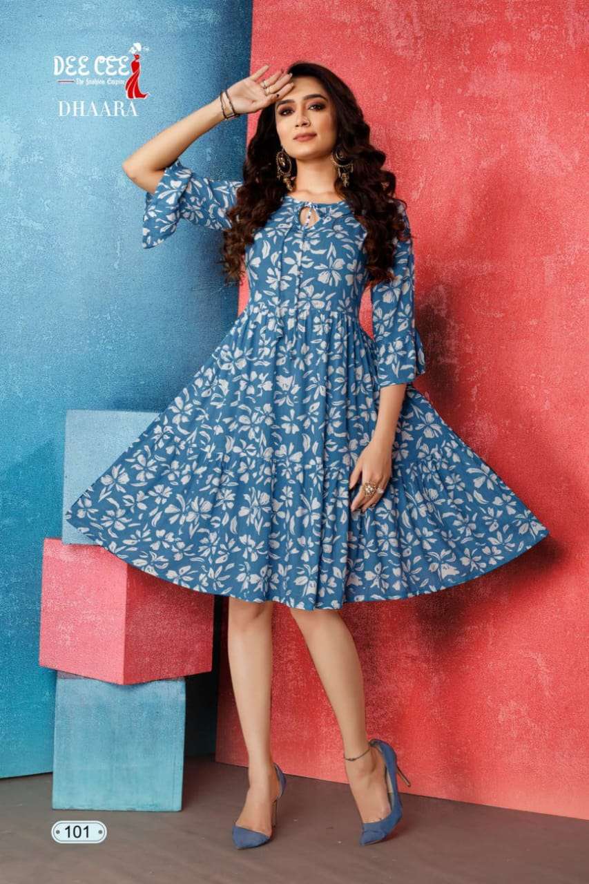 Dhaara deecee Rayon Kurti Wholesale catalog