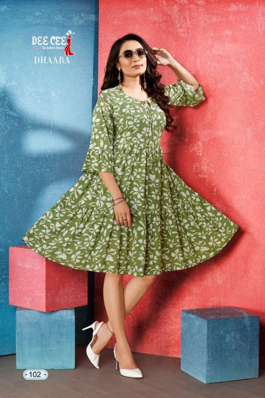 Dhaara deecee Rayon Kurti Wholesale catalog