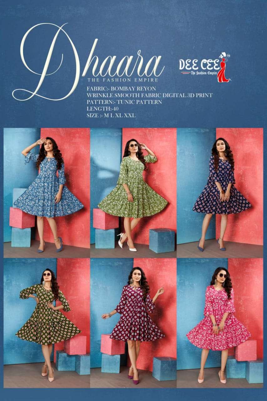 Dhaara deecee Rayon Kurti Wholesale catalog