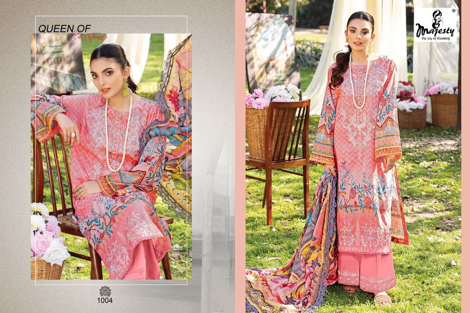 FIRDOUS Luxury lawn Vol -7 Shifon dup Salwar Kameez Wholesale catalog
