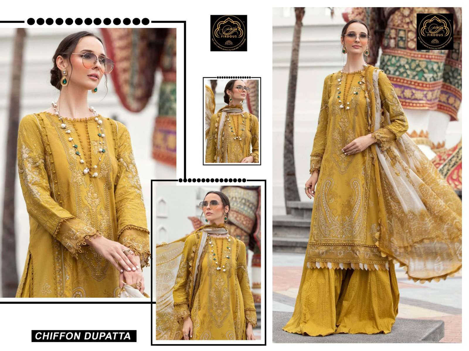 Firdous M Print Spring Summer 1005 And 1006 Pakistani Suits Wholesale catalog