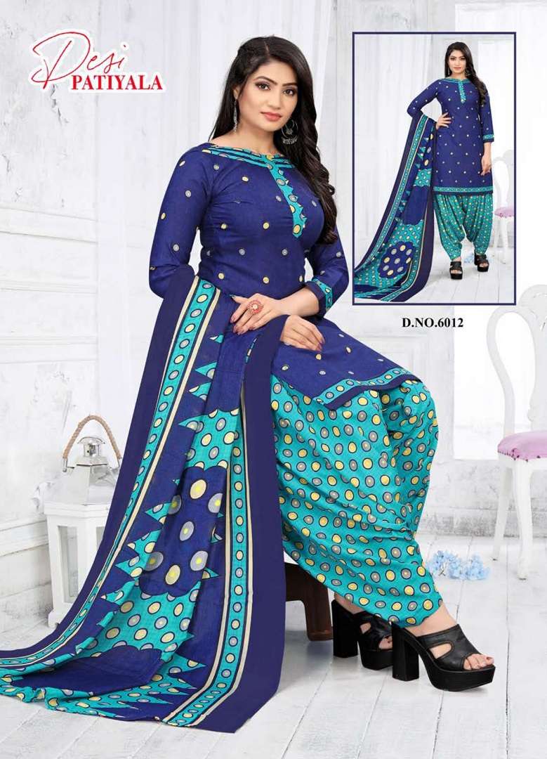 Ganesha Desi Patiyala Vol-6 – Readymade With Inner - Wholtex Catalog
