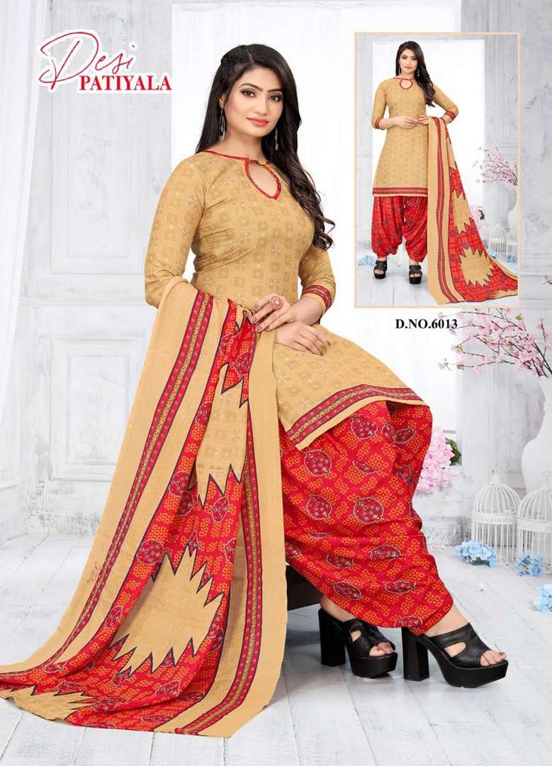 Ganesha Desi Patiyala Vol-6 – Readymade With Inner - Wholtex Catalog