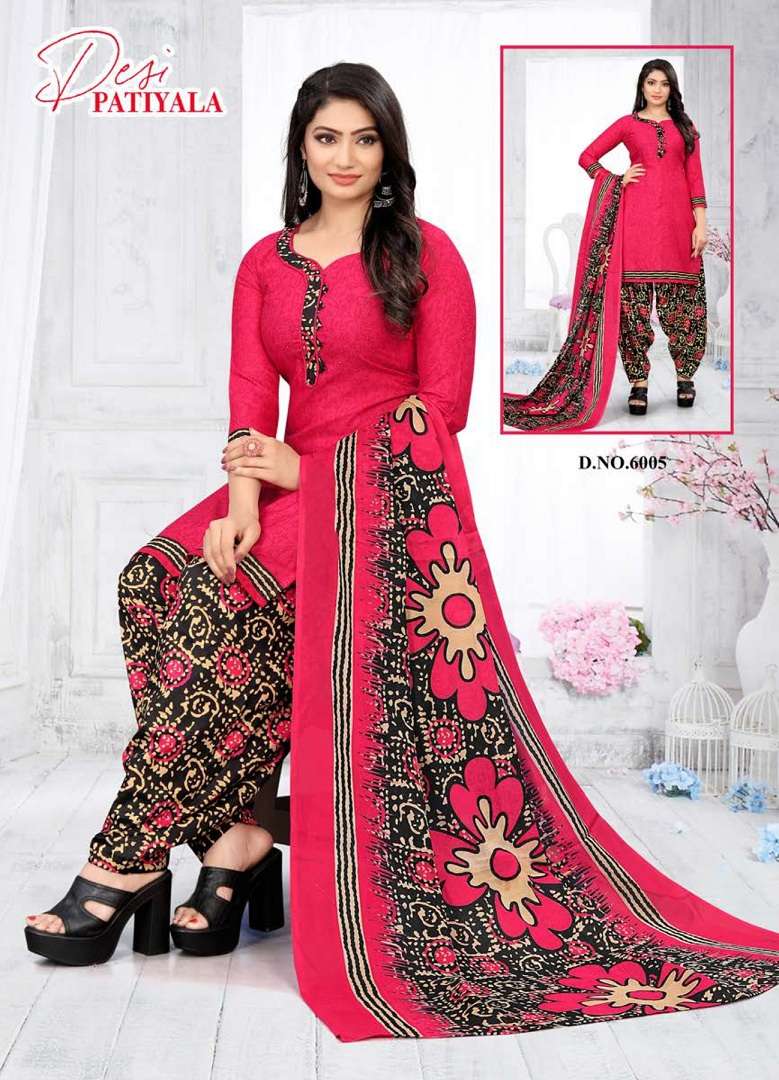 Ganesha Desi Patiyala Vol-6 – Readymade With Inner - Wholtex Catalog