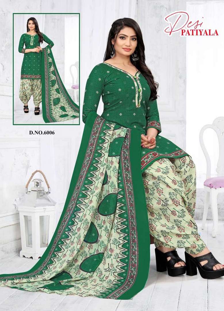 Ganesha Desi Patiyala Vol-6 – Readymade With Inner - Wholtex Catalog