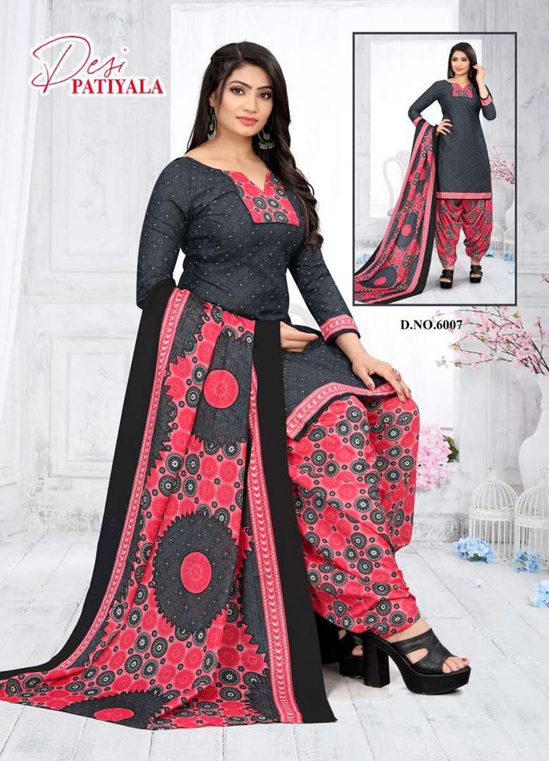 Ganesha Desi Patiyala Vol-6 – Readymade With Inner - Wholtex Catalog