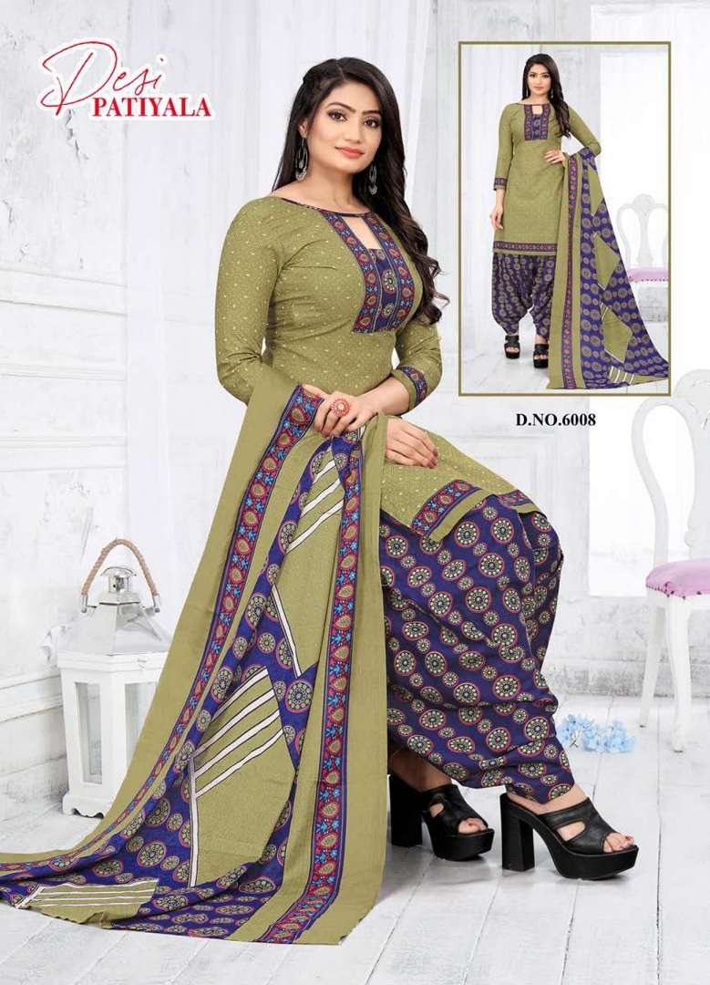 Ganesha Desi Patiyala Vol-6 – Readymade With Inner - Wholtex Catalog
