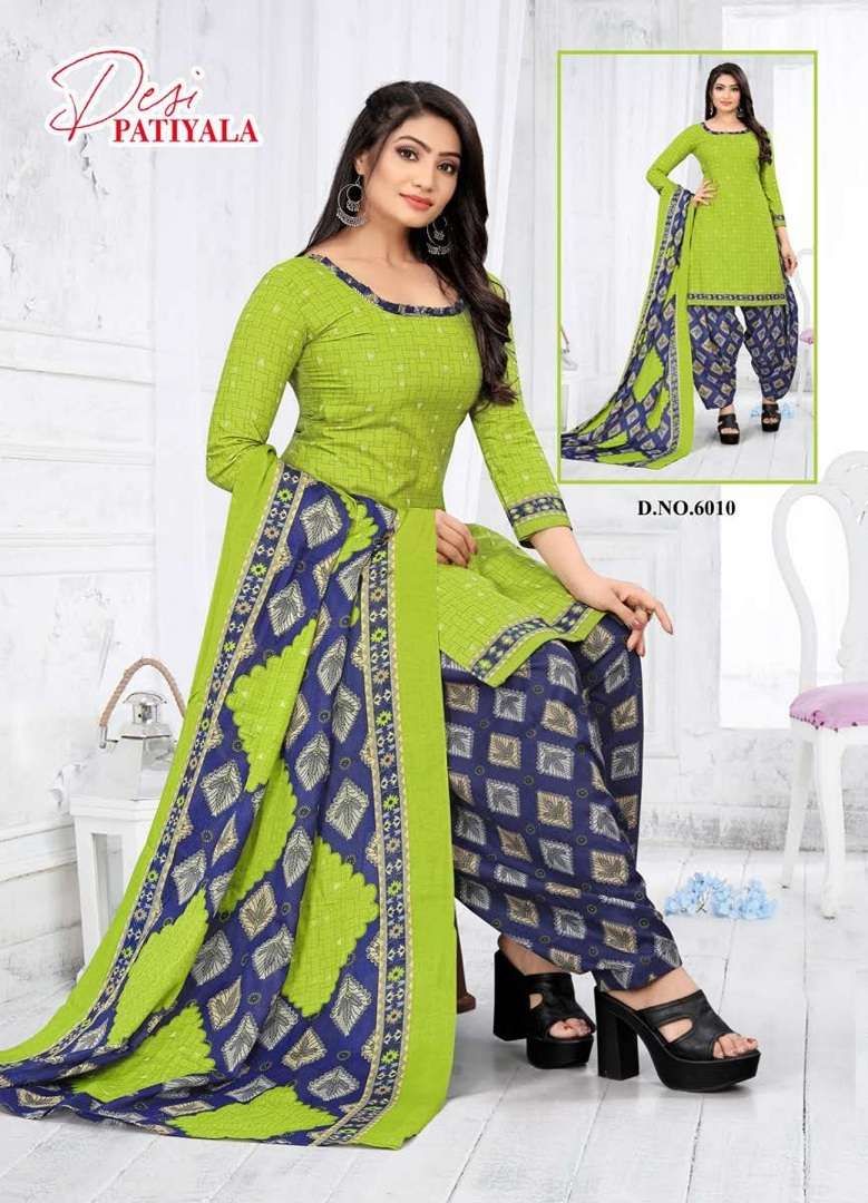 Ganesha Desi Patiyala Vol-6 – Readymade With Inner - Wholtex Catalog