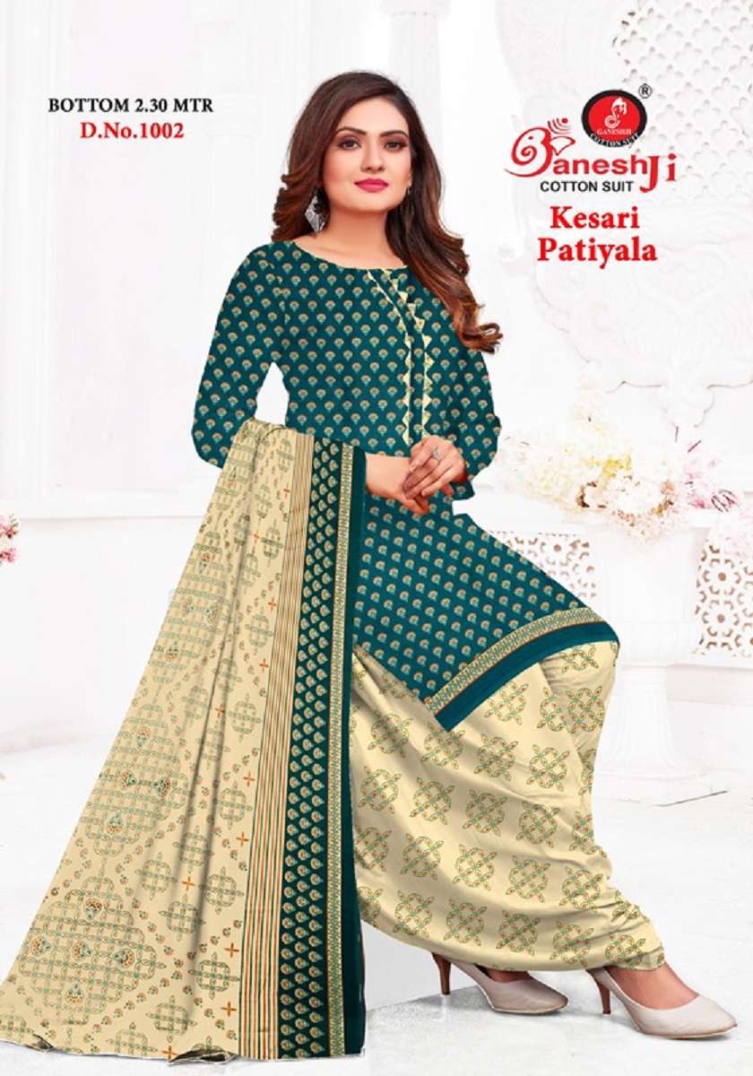 Ganeshji Kesari Patiyala  Vol-1 - Dress Material - Wholesale Catalog