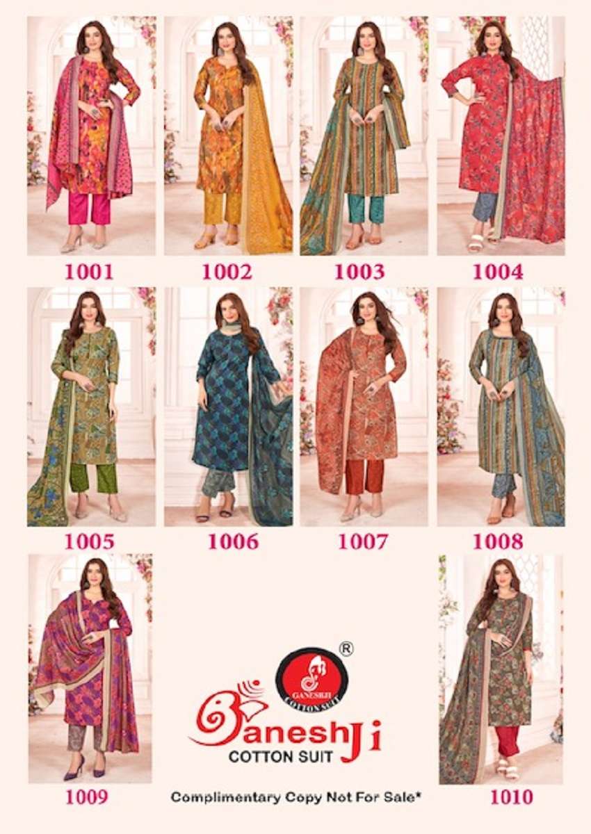 Ganeshji Naishaa Vol-1 - Dress Material - Wholesale Catalog