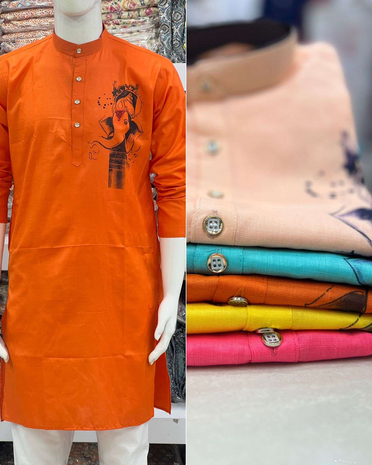 Ganpati Special Cotton Kurta Wholesale catalog