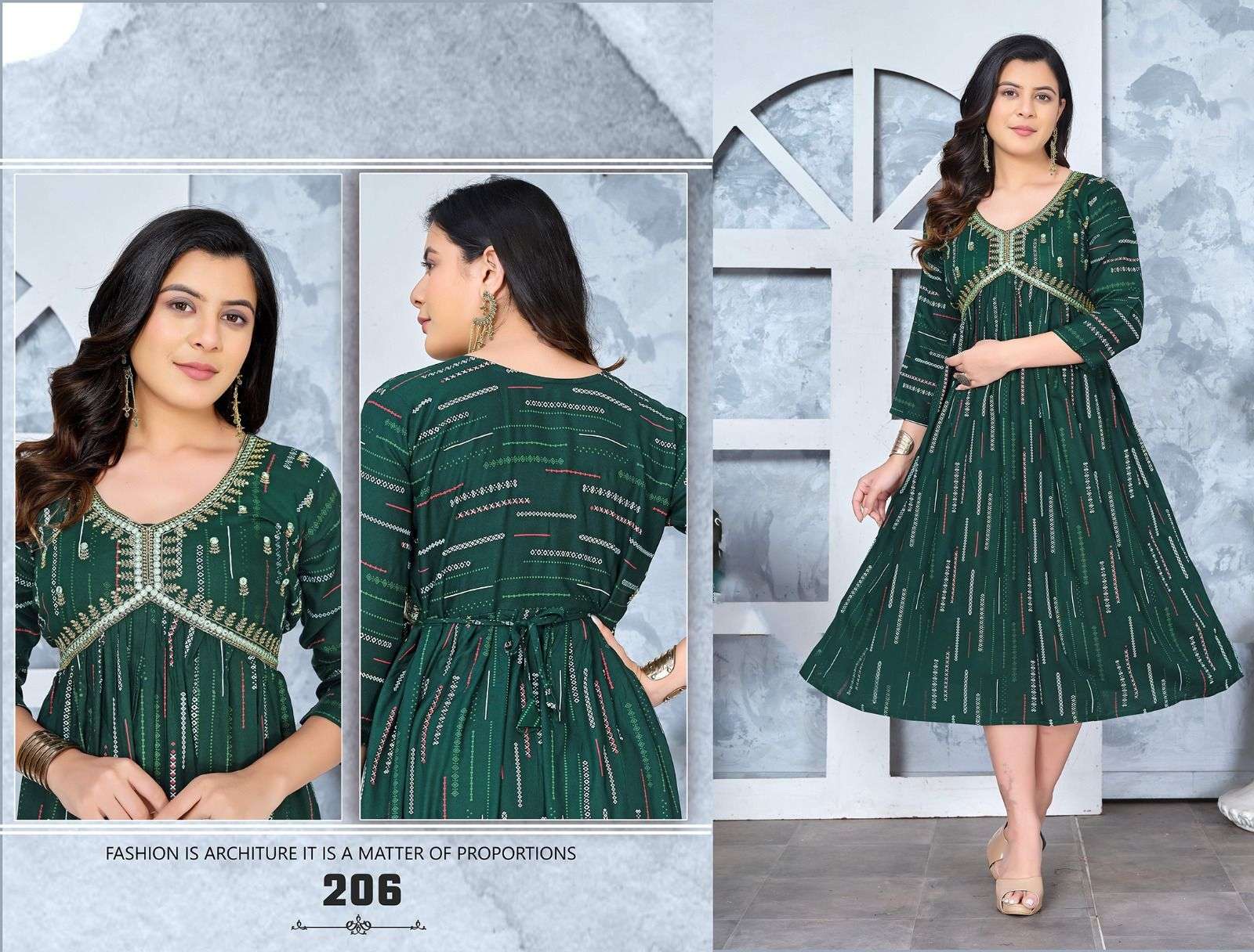 Golden Angel Beauty Aaliya cut Kurti Wholesale catalog