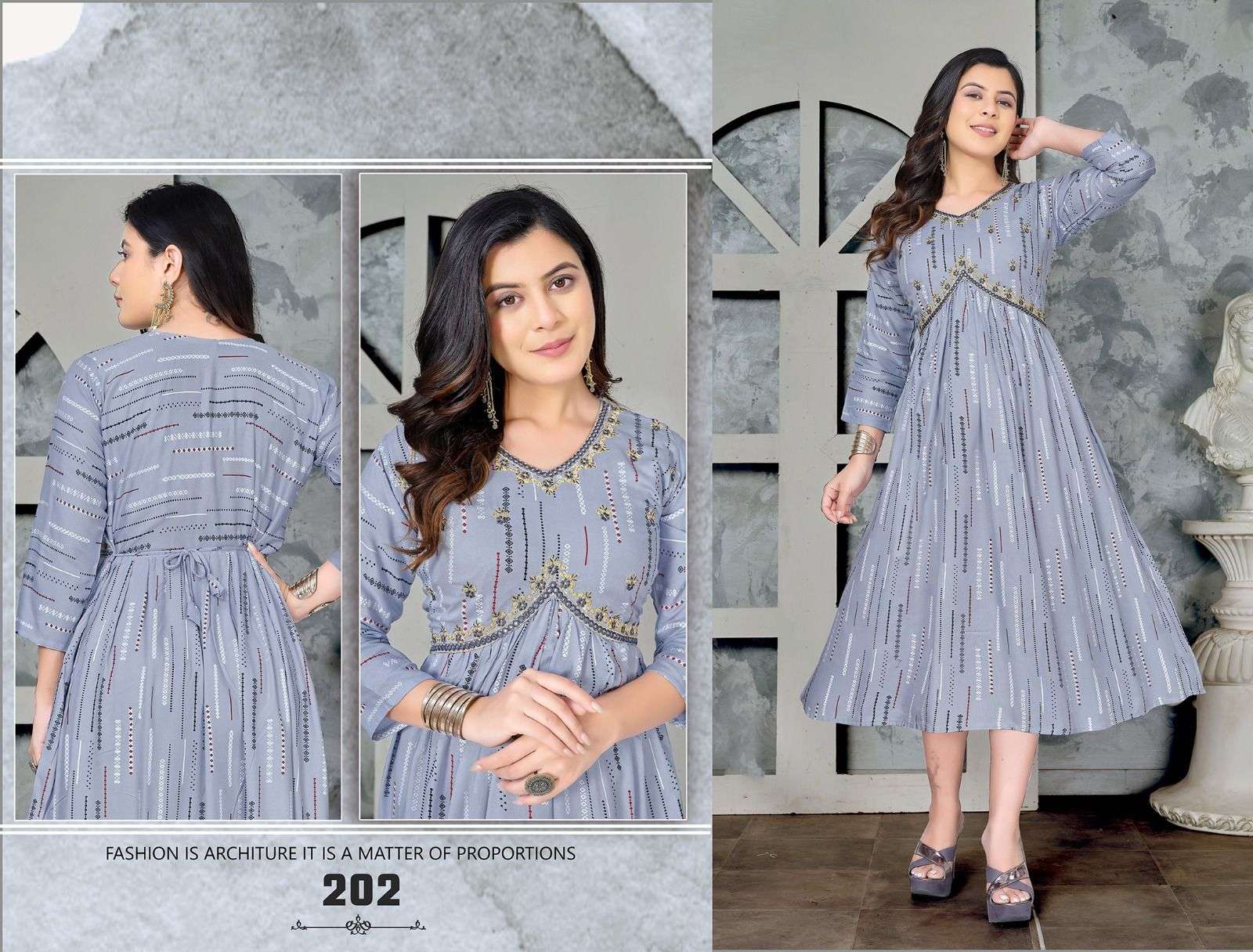 Golden Angel Beauty Aaliya cut Kurti Wholesale catalog