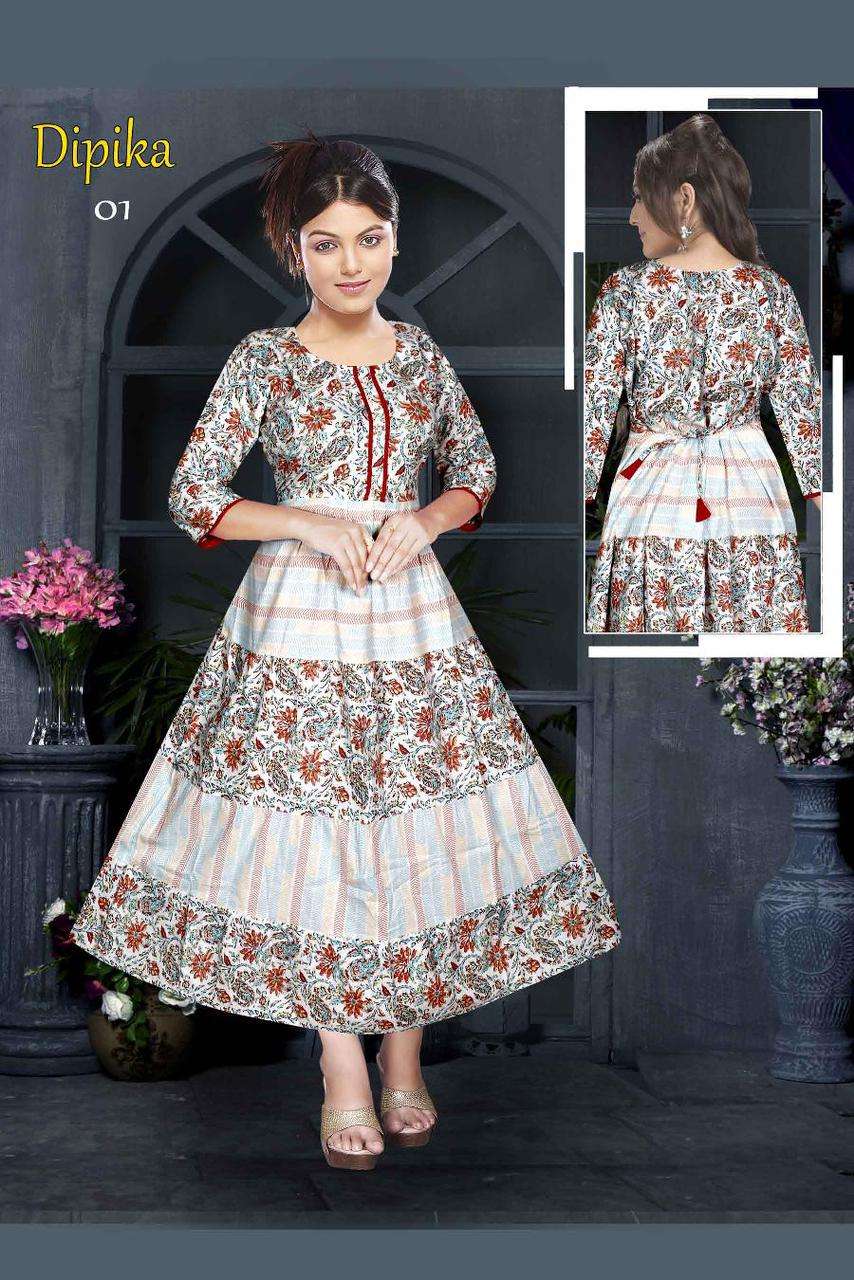 GOLDEN DIPIKA Flair Kurti Wholesale catalog