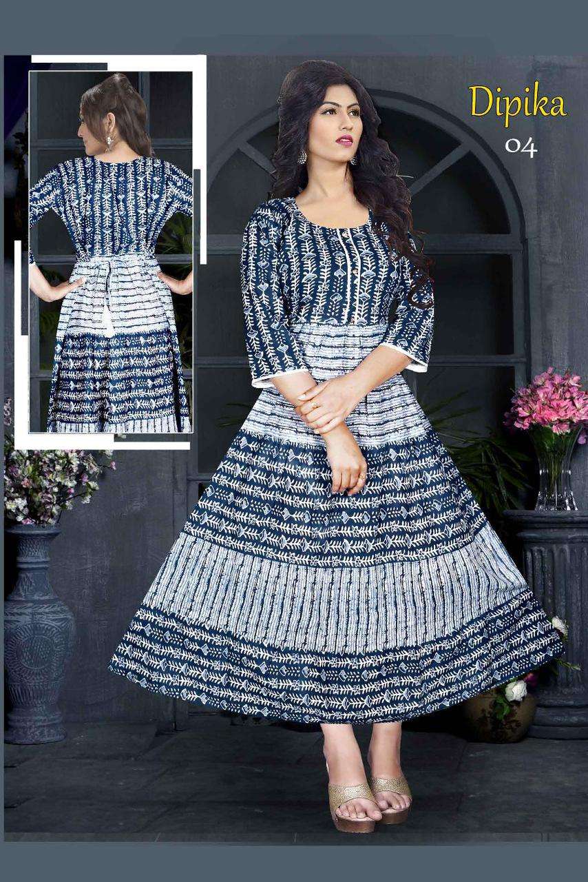 GOLDEN DIPIKA Flair Kurti Wholesale catalog