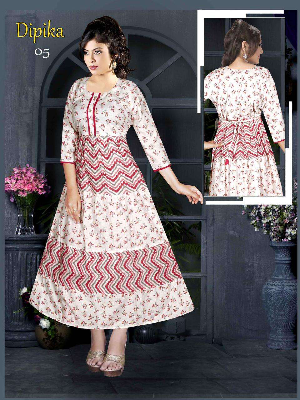 GOLDEN DIPIKA Flair Kurti Wholesale catalog