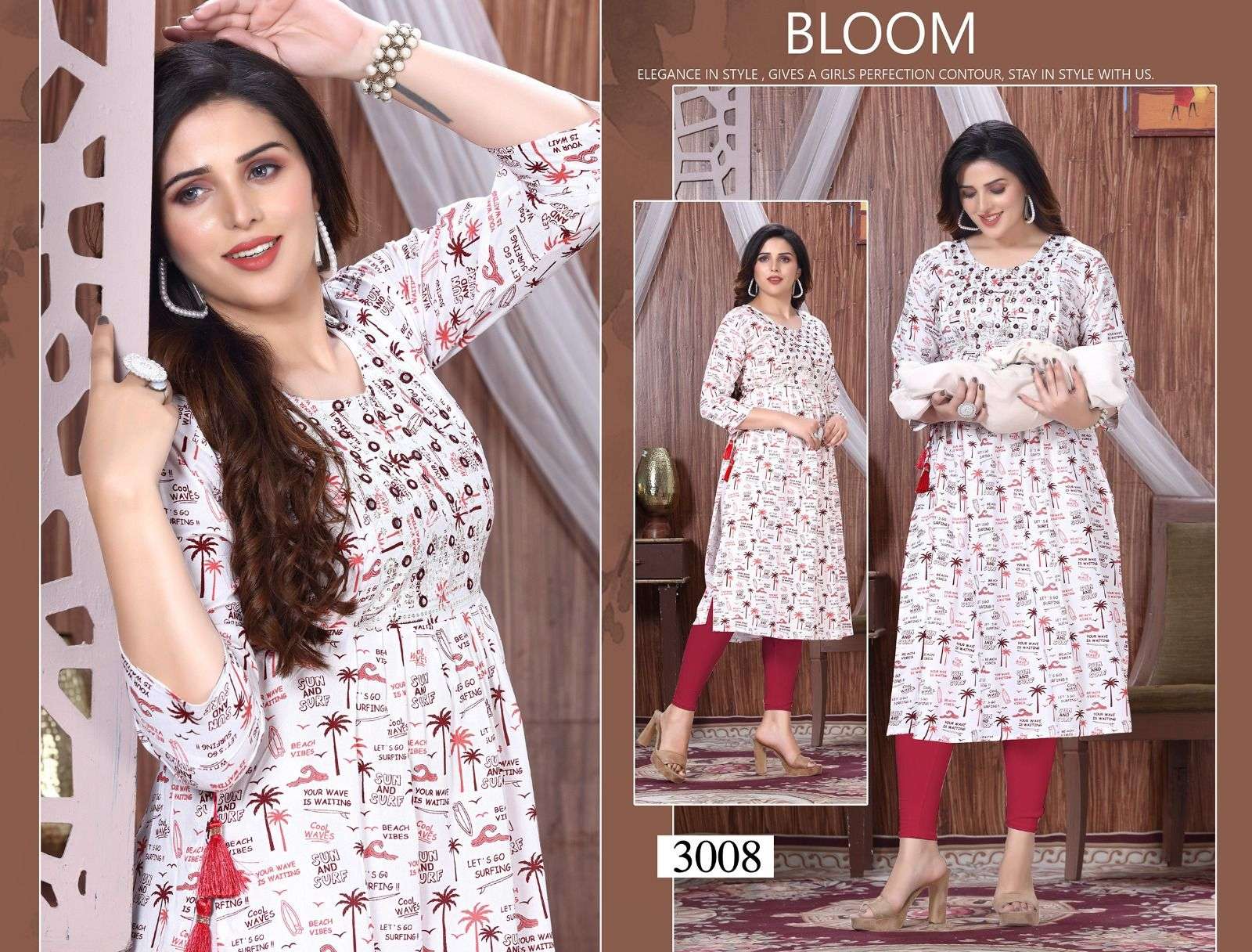 GOLDEN EMOTIONS Rayon Feeding Kurti Wholesale Catalog