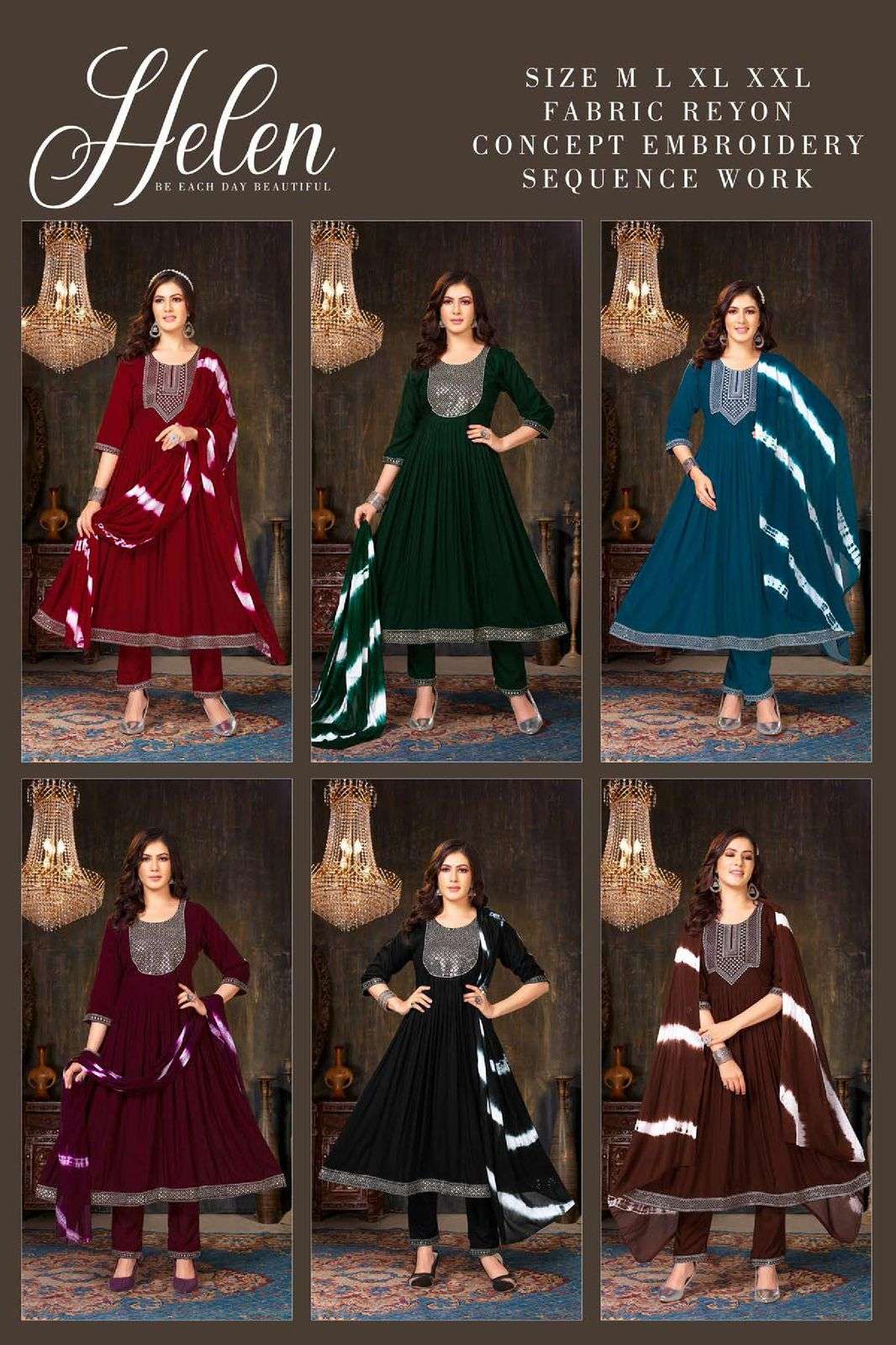 Golden Helen Kurti With Pant Wholesale catalog