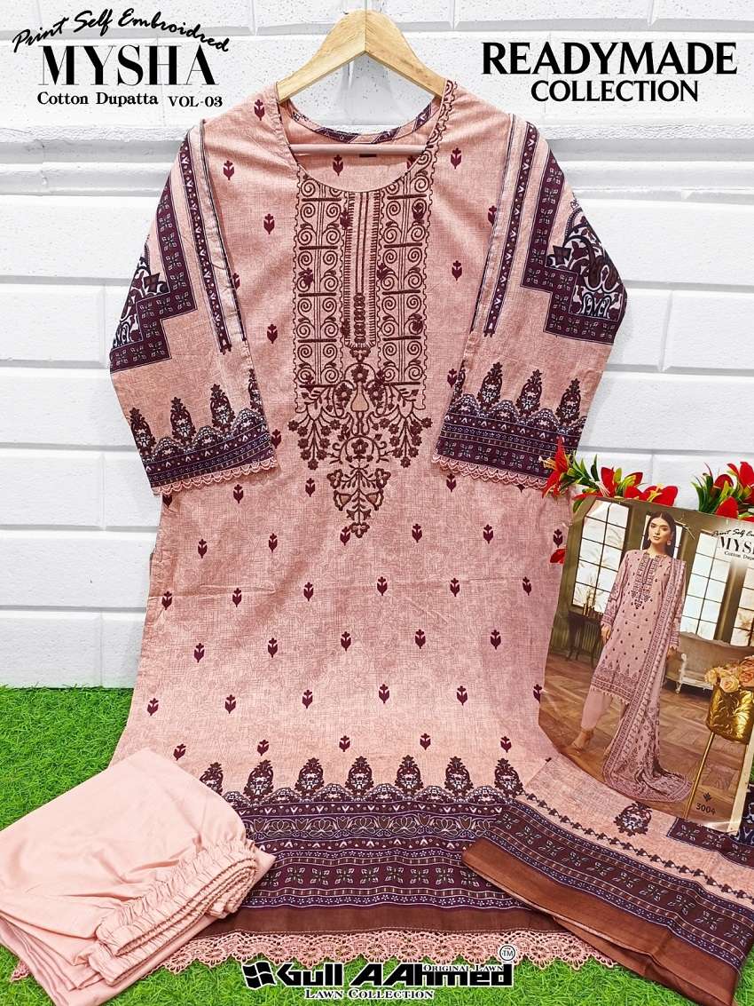 Gull A Ahmed Mysha Vol -3 – Kurti Pant WIth Dupatta - Wholesale Catalog
