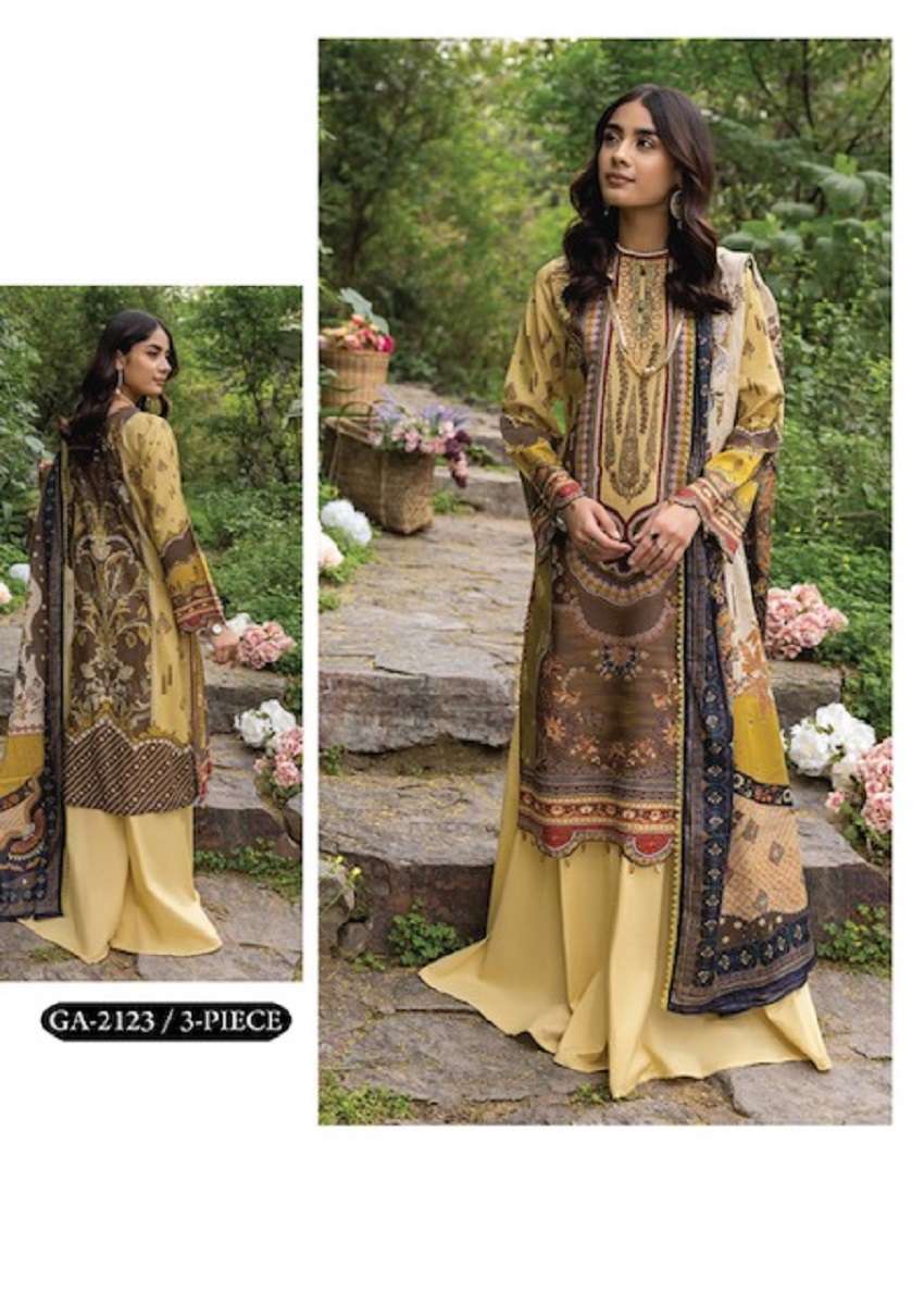 Gull AAhmed Noorain Linen Cotton Digital Print – Dress Material - Wholesale Catalog