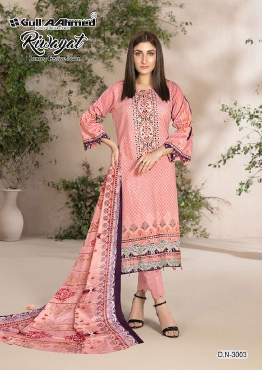 Gull AAhmed Riwayat Vol-3 – Dress Material - Wholesale Catalog